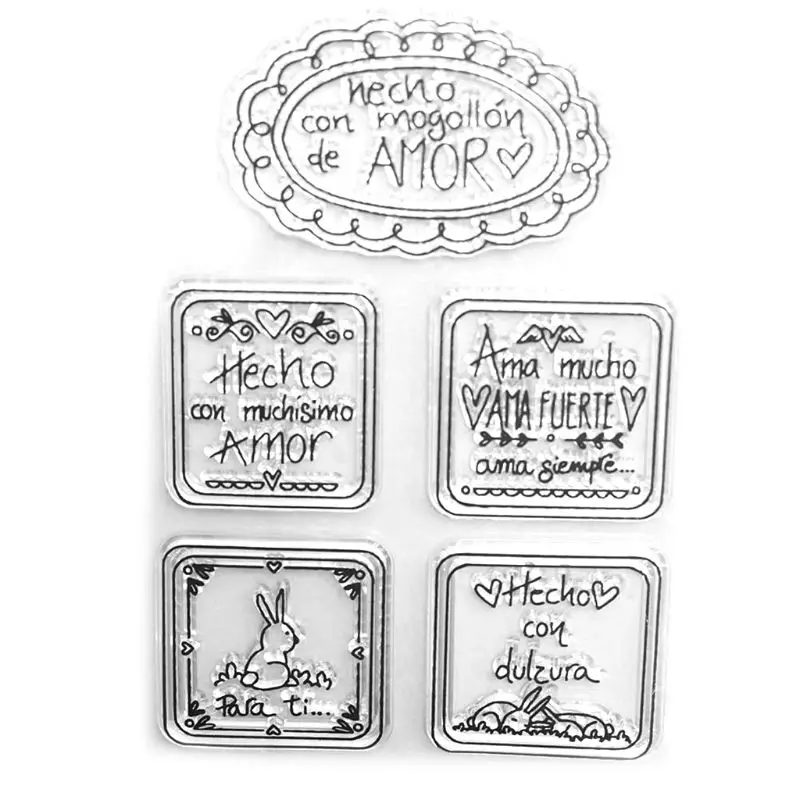 5 шт. Новинка 2020 прозрачный штамп для скрапбукинга Прозрачная силиконовая резина