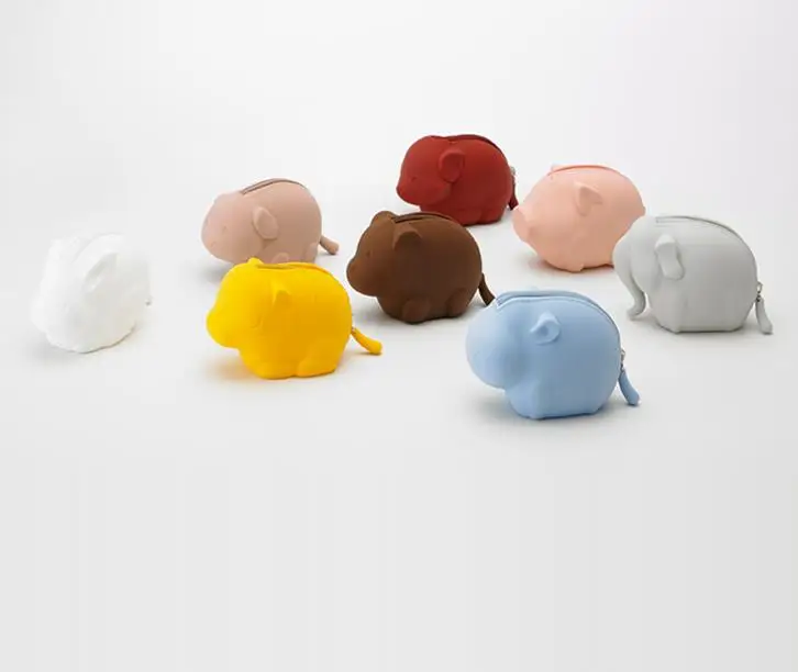 Xiaomi mijia portable coin purse female mini cute key bag fun animal silicone simple student small wallet smart home | Электроника