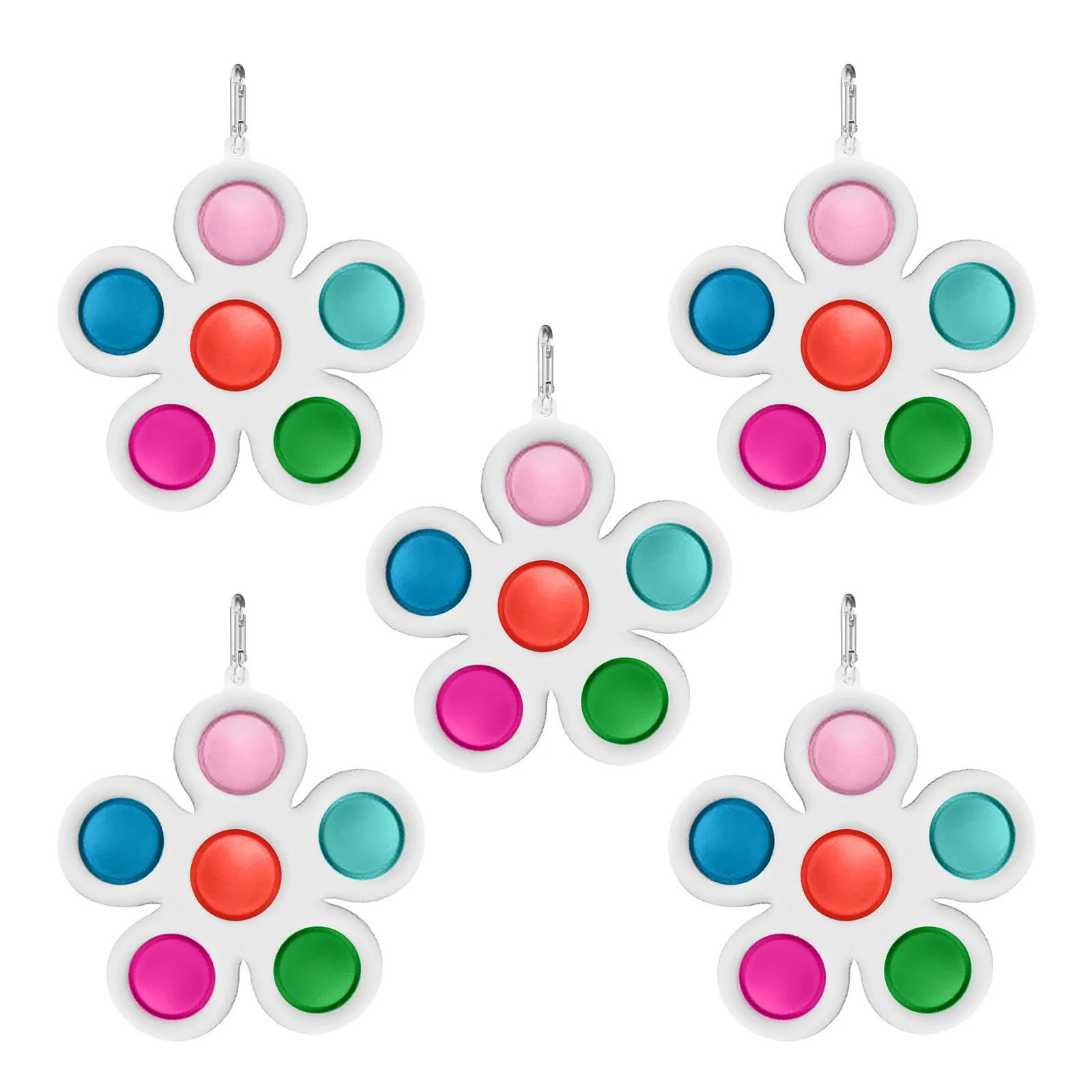 

Fidget Simple Dimple Toy Fat Brain Toy Anti Stress Relief Hand Fidget Toys For Kids Adults Early Educational Autism 5pcs