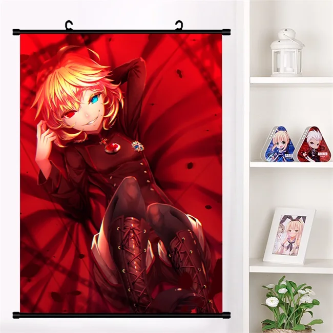 Аниме Youjo Senki Saga of Tanya the Evil Tanya Degurechaff настенный плакат с прокручивающейся стенкой Otaku коллекция домашнего декора - Цвет: S