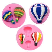 hot air balloon silicone molds diy cupcake topper fondant cake decorating tools polymer clay candy chocolate gumpaste moulds