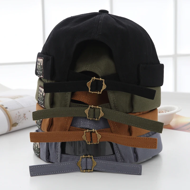 Винтажная шапка Docker мужская дышащая хлопковая регулируемая | Аксессуары для