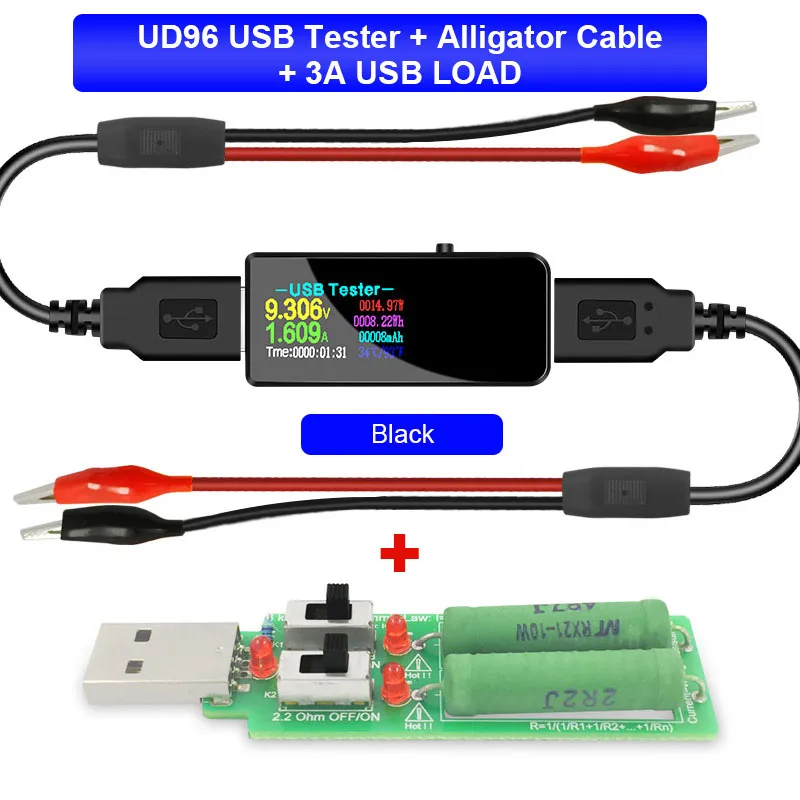 u96 usb tester dc digital voltmeter amperimetro power bank charger indicator voltage current meter detector loadalligator free global shipping