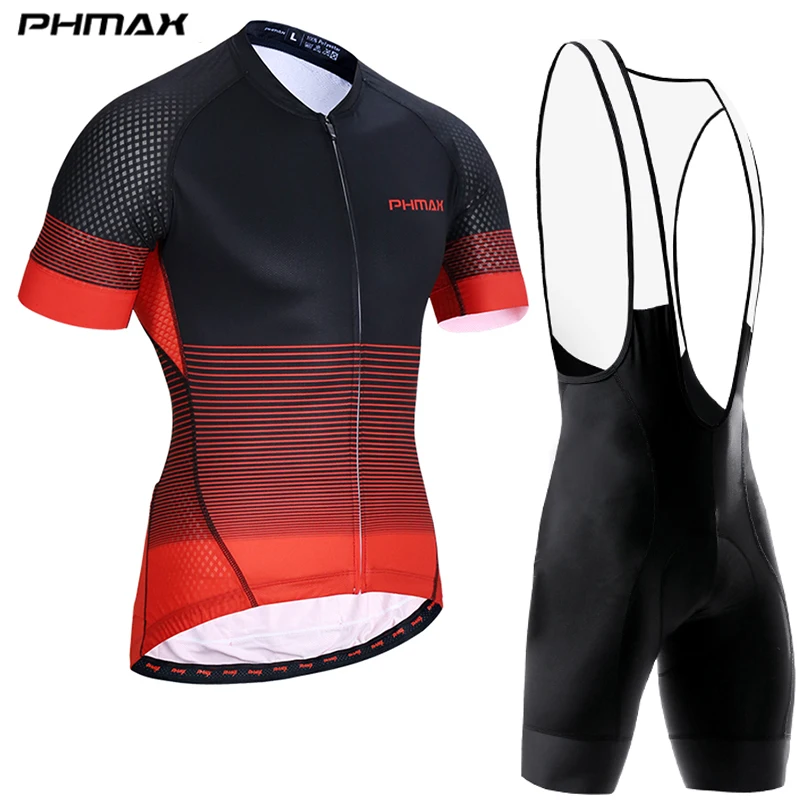 Bib Cycling Set 01 PHMAX шорты, рукава, велосипедные майки, набор, MTB, быстросохнущая велосипедная одежда, летний велосипед, нагрудник, шорты, велосипедный комплект, велосипедная одежда для мужчин - Цвет: Bib Cycling Set 01