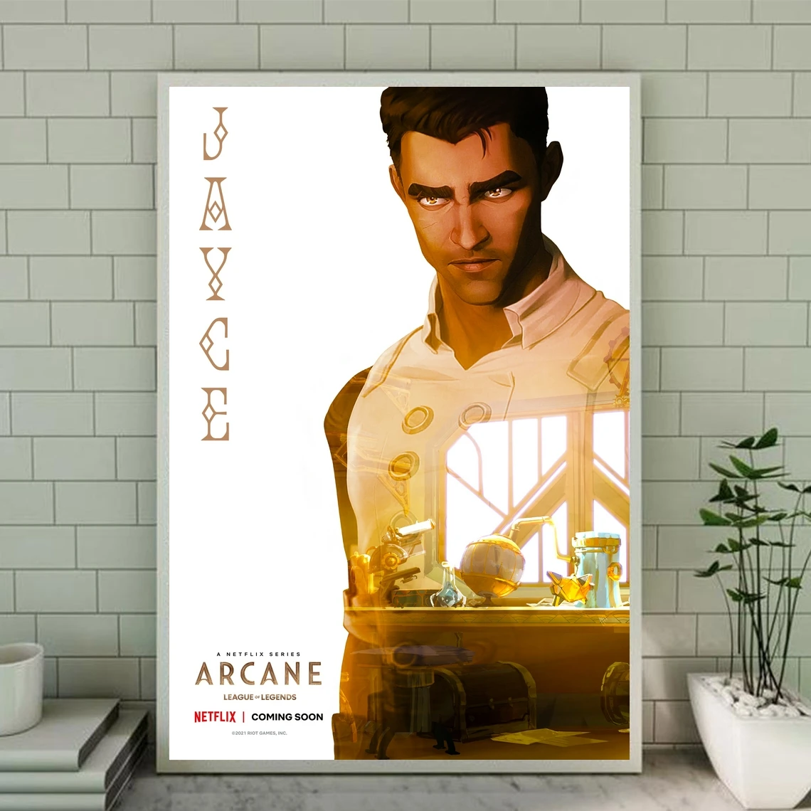

Arcane League Of Legends Anime Movie Poster Jayce Poster ,Canvas Art Prints Home Decoration Wall Painting ( No Frame )