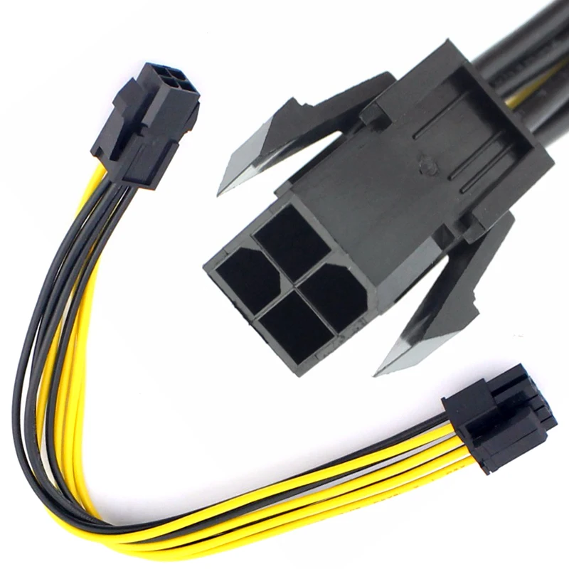 Удлинительные кабели переходник с провода 20 см для майнинга BTC 4-контактный на