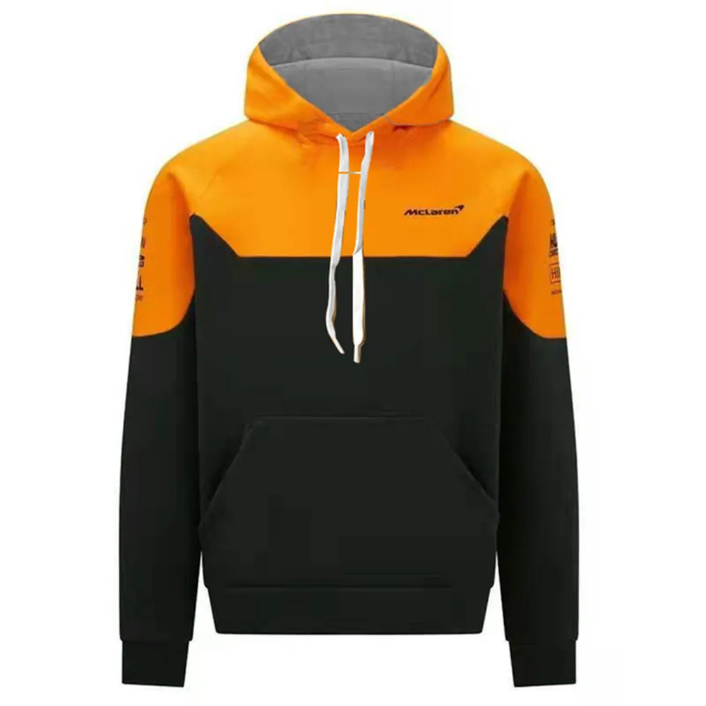 

F1 Formula One Team McLaren DR3 Gulf Oil Co-Light Blue Hoodie Men and Women Lovers Spring and Autumn Jumpers