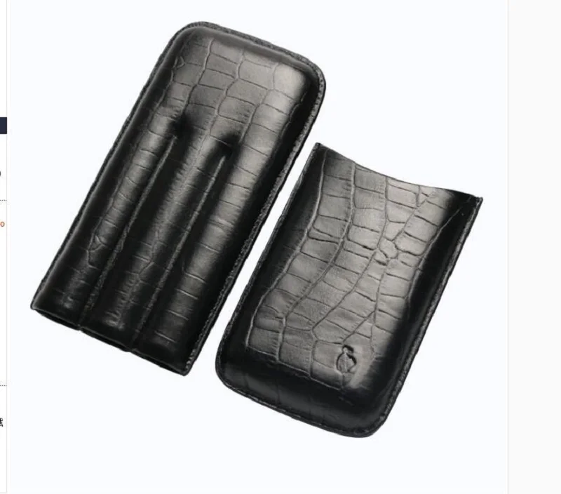 Классический Высококачественный портативный черный и коричневый тисненый