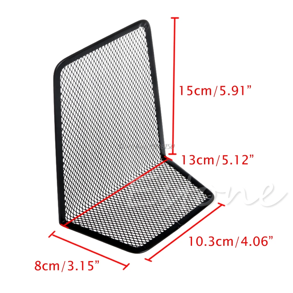 Держатель для книг черный металлическая сетка стола 1 пара |