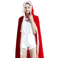 s xl christmas santa claus costume xmas cosplay props women cloak adult performance girl party dress