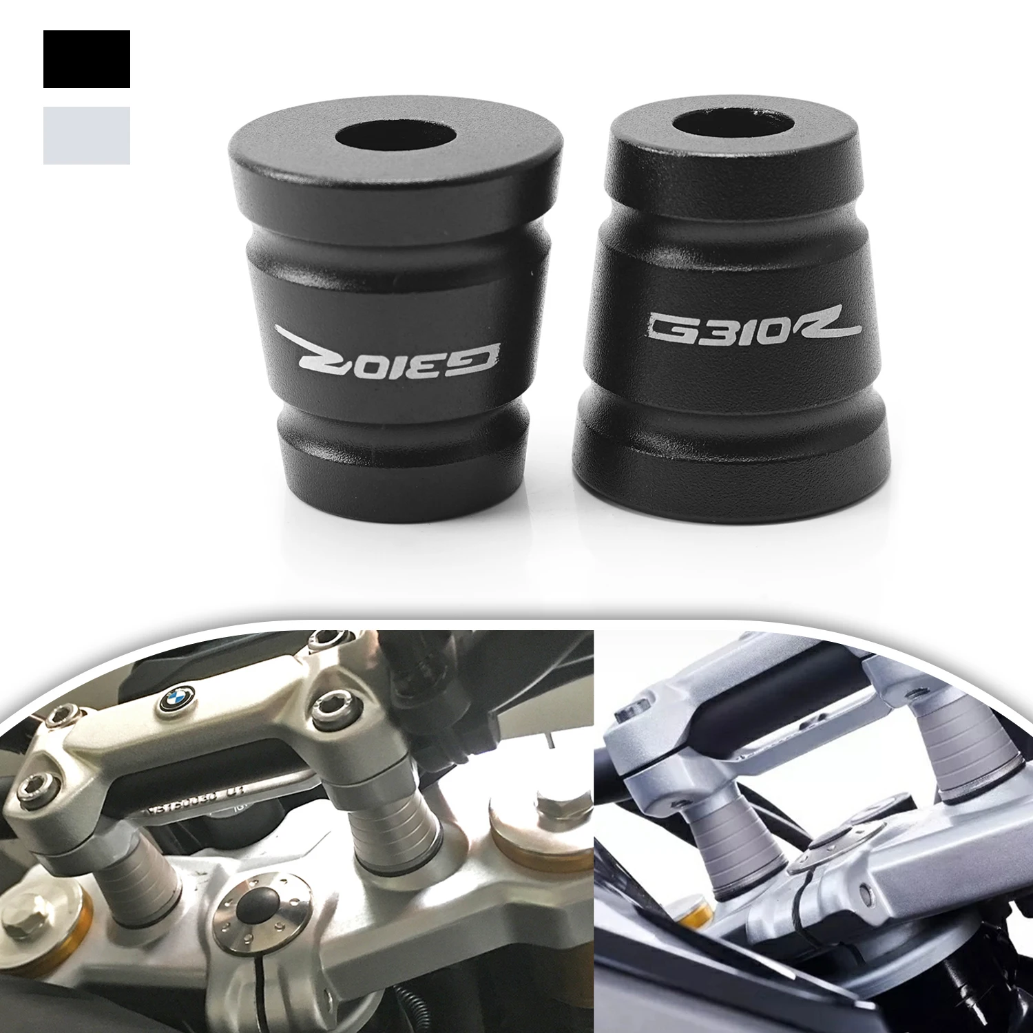 Motorcycle Handlebar Riser Mount Clamp Adapter For BMW G310R G 310 R G310GS G 310 GS 2015-2021