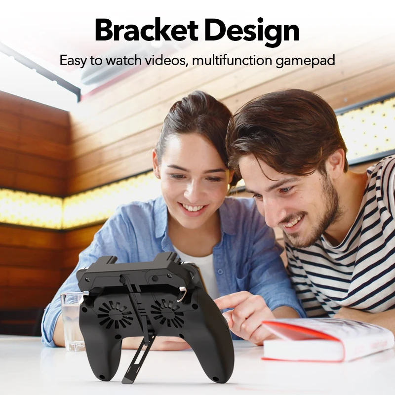 

Coolreall Cooling Mobile Phone Gamepad Controller Trigger For PUBG Phone Joystick For IPhone 11 X For Huawei For Samsung Android