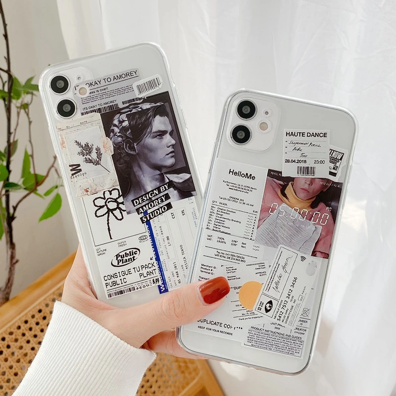 Модные штрих-кода марки Этикетка фото Чехол для мобильного телефона iphone 11 Pro Max XS XR