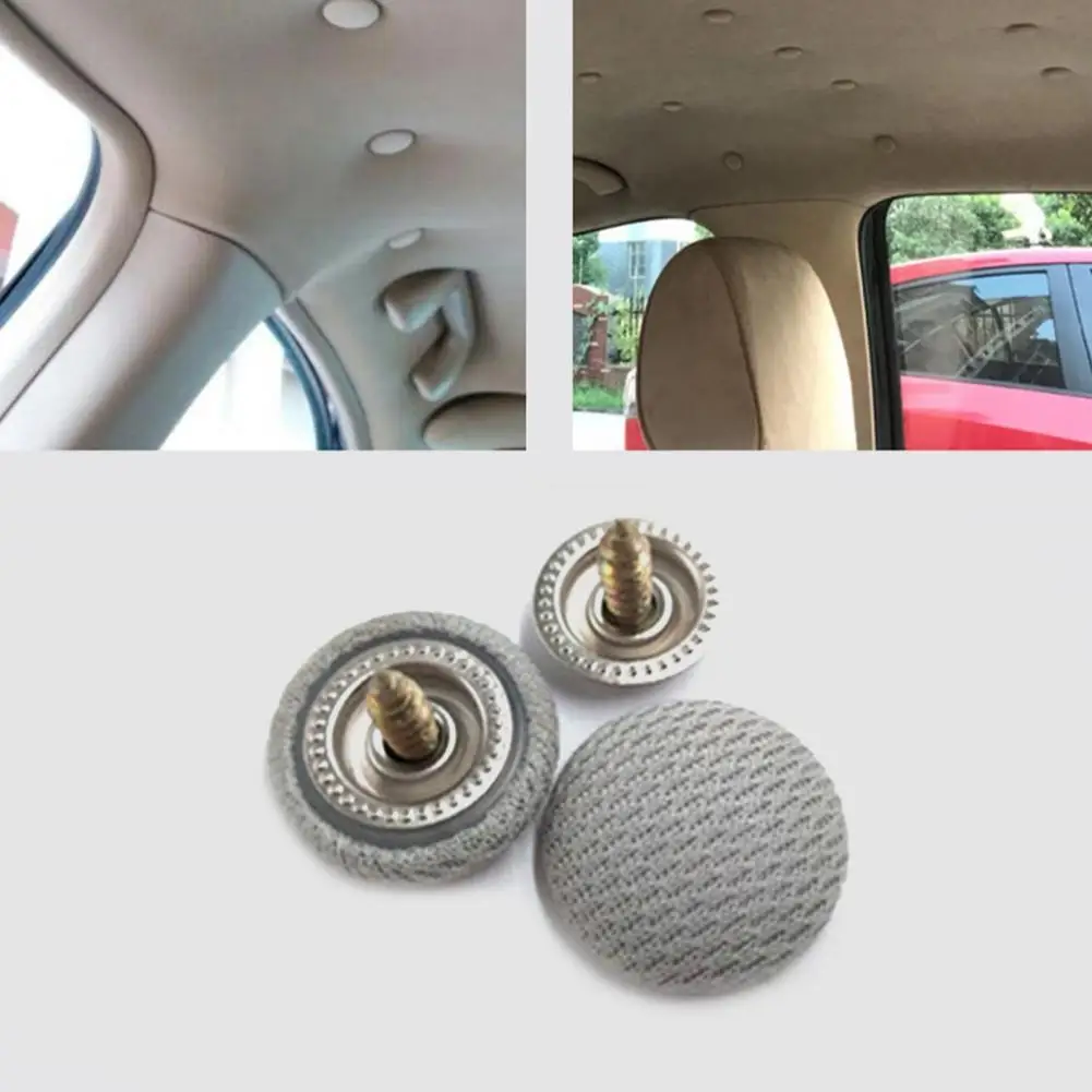 

50Pcs Car Interior Ceiling Cloth Fixing Screw Cap Roof Repair Modification Nylon Fabric Buckle fabric upper retaining fasteners