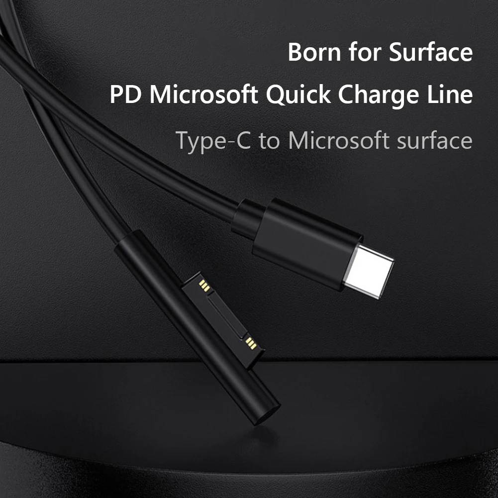 Fast Charging Cable USB Type C Power Supply Charger Adapter 65W 15V 3A PD for Microsoft Surface Pro 7/6/5/4/3 Book/Book 2 1.5m images - 6