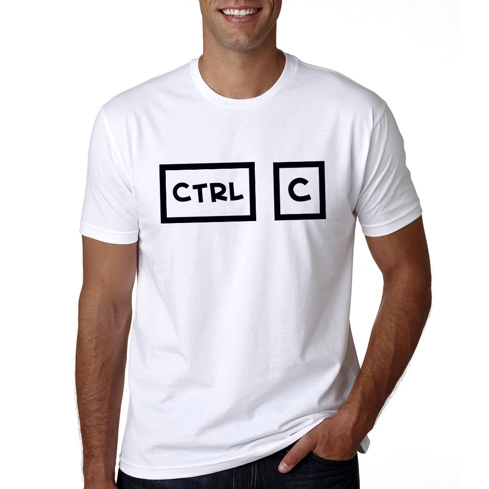 Ctrl C V летняя Одинаковая одежда для всей семьи Новые футболки Одежда папы и детей