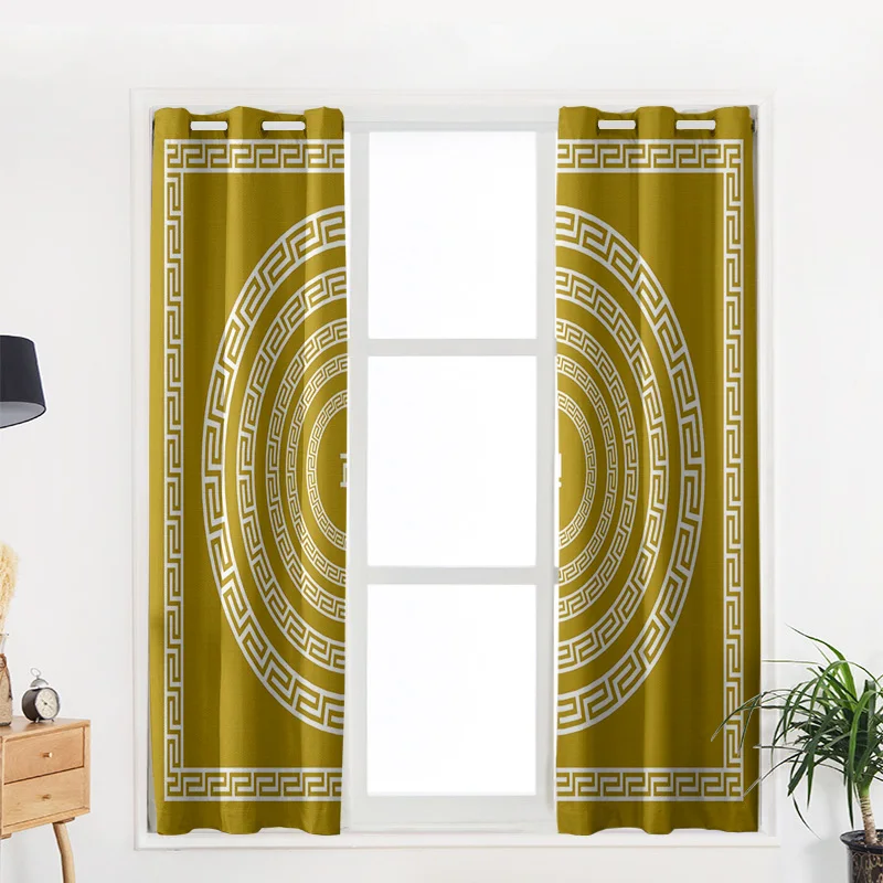 Геометрическая текстура круг Роскошные домашние Шторы Современные товары для