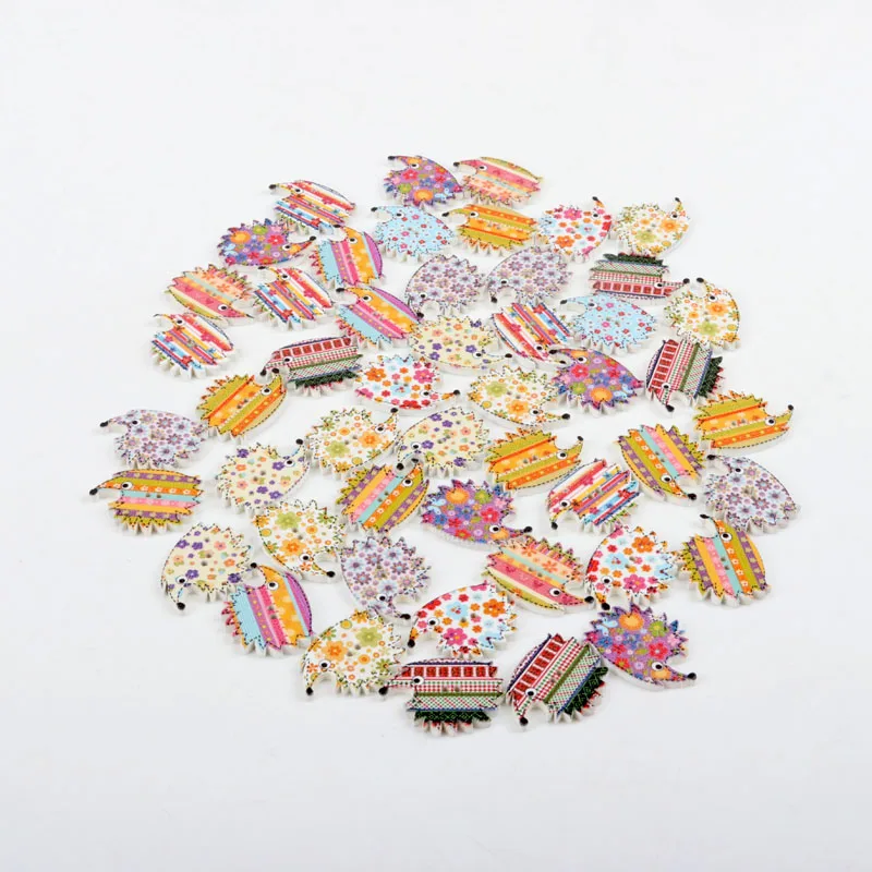 Смешанные деревянные пуговицы милая фотосессия 2 отверстия скрапбукинг