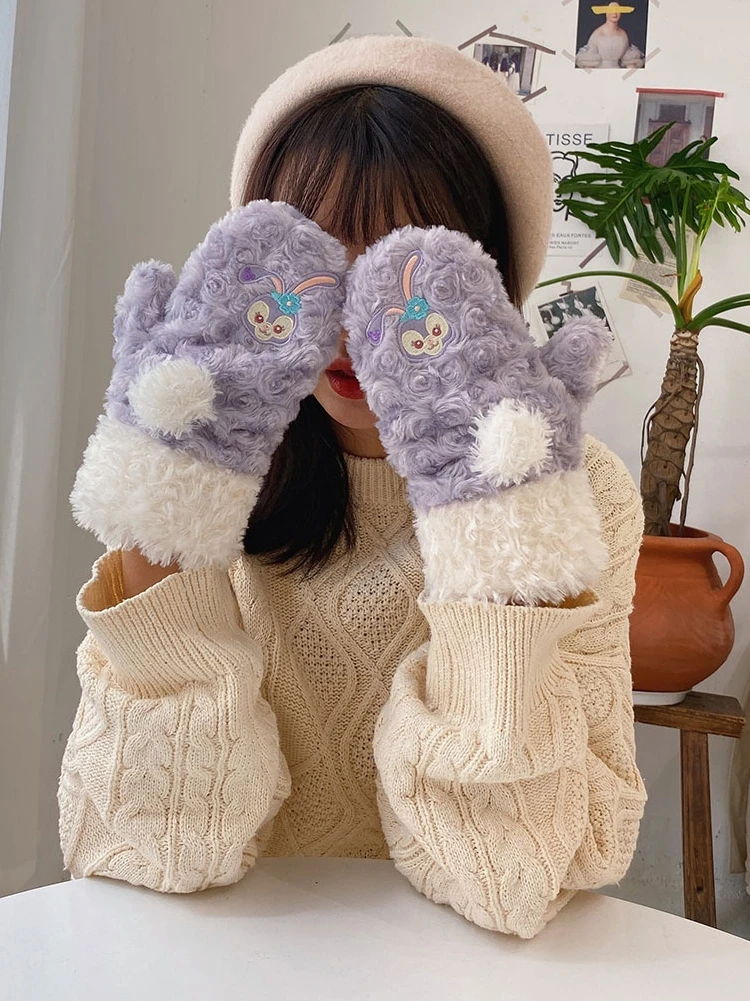 Плюшевые зимние перчатки для девочек Duffy Bear Friends Stellalou Rabbit ShellieMay Gelatoni | Багаж и