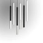 Светодиодная Подвесная лампа, цилиндр из акрила с регулируемой яркостью, 1 дюйм, для кухонного островка, столовой, магазина, барной стойки