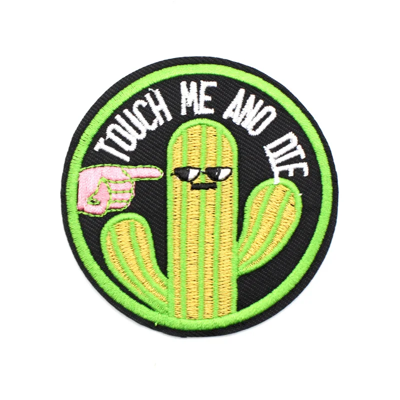 Жесткие мне и штамп буквы рок группы патчи Сделай Сам Вышивка кактуса для одежды