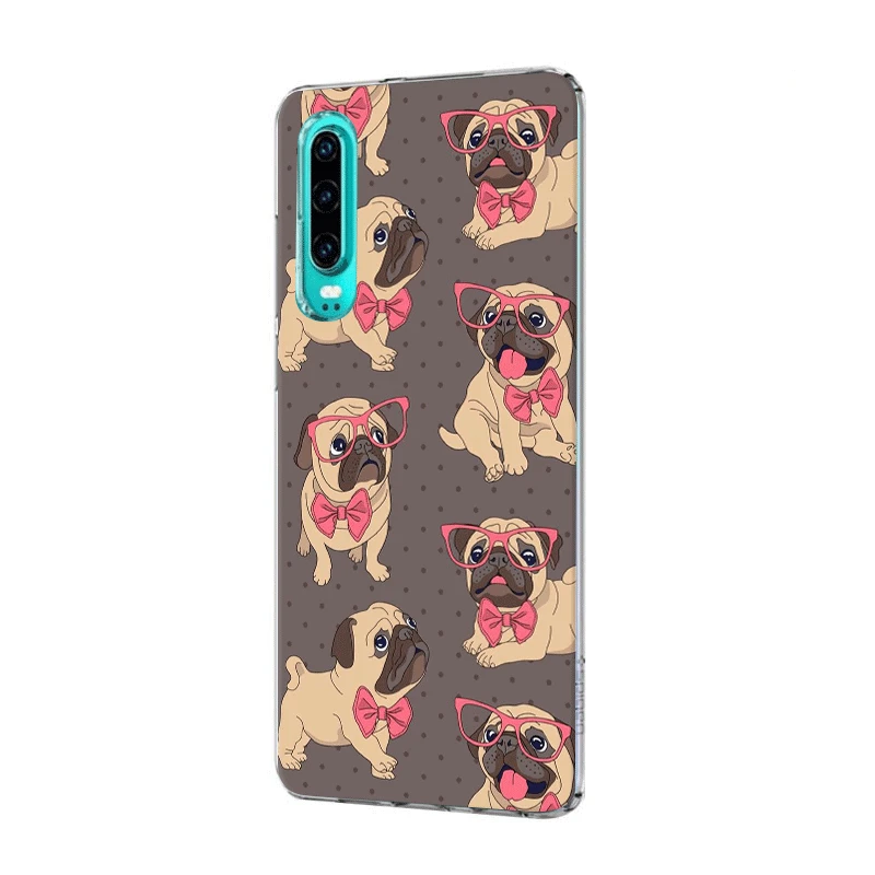Чехол для мобильного телефона Huawei P30 P20 P10 P9 P8 P Sart Z Lite Pro Жесткий чехол Мопса |