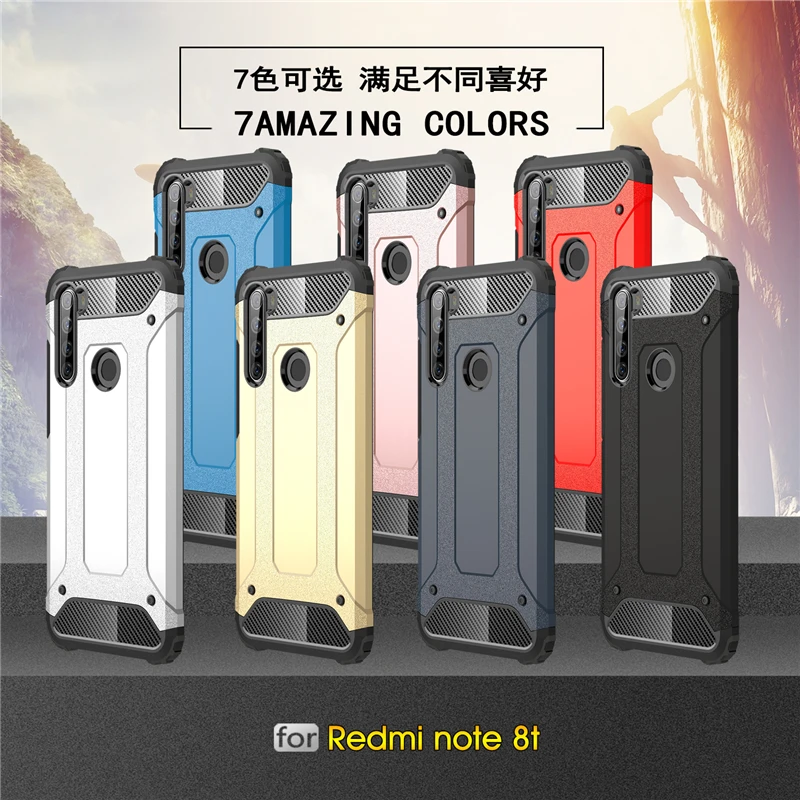 For Xiaomi Redmi Note 8T Case PC + TPU Silicone Armor Anti-knock Phone 6.3&quot |