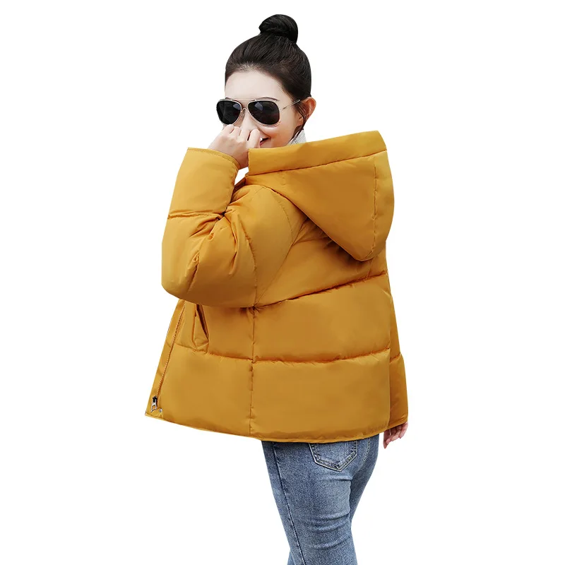 

2021 New Winter Coat Woman Cotton Dress Short Student Cotton Coat Small Cotton-Padded Jacket Women