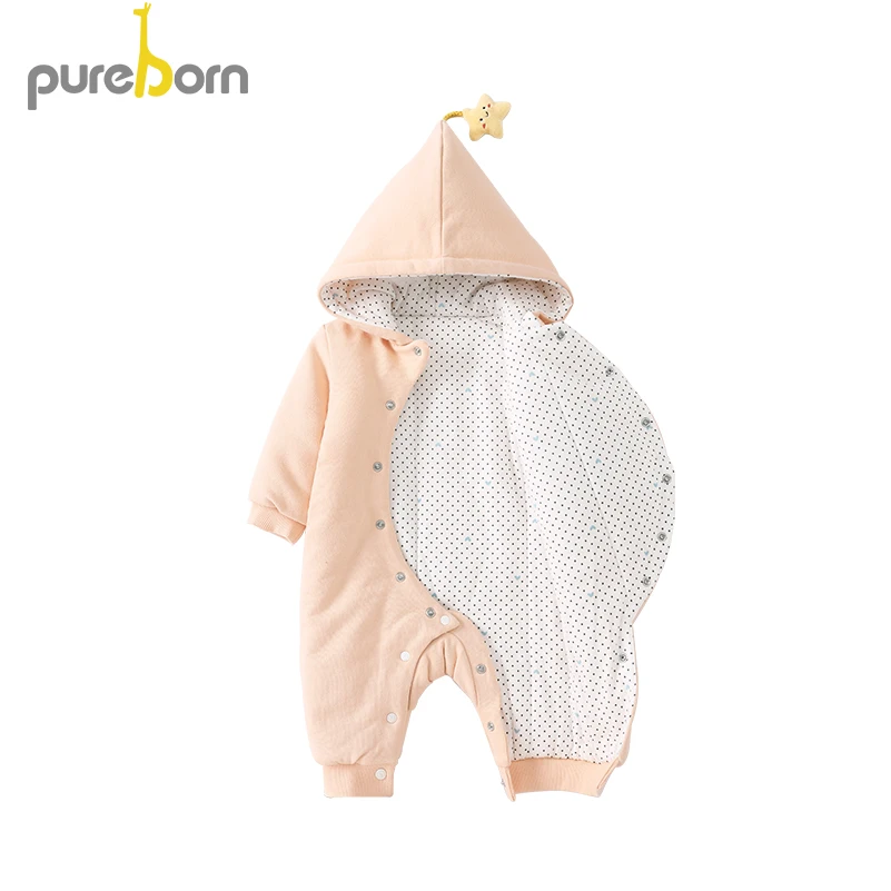 Одежда для новорожденных девочек зимняя Толстовка детские комбинезоны