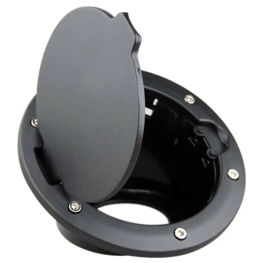 Черный металл + ABS крышка крышки топливной двери Газа для 2007-2018 Jeep Wrangler JK |