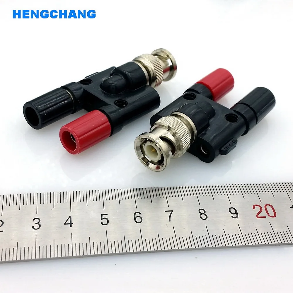 BNC до 4 мм banana socket adapter штекер на два банана Jack Женский коаксиальный адаптер банан