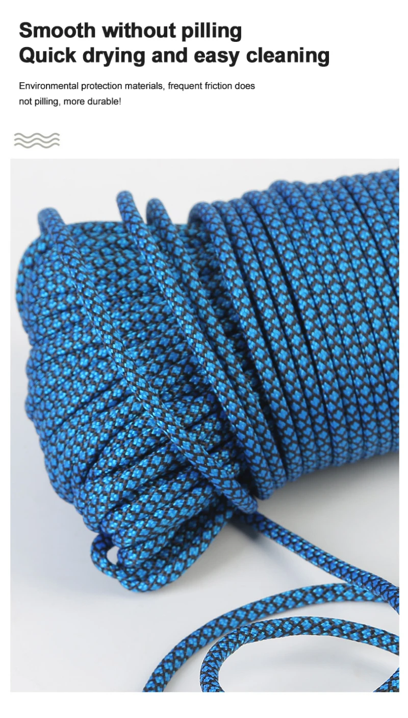 

9-core Parachute Cord Polyester Lanyard Tent auxiliary lifesaving equipment Rope For outdoor Hiking Camping