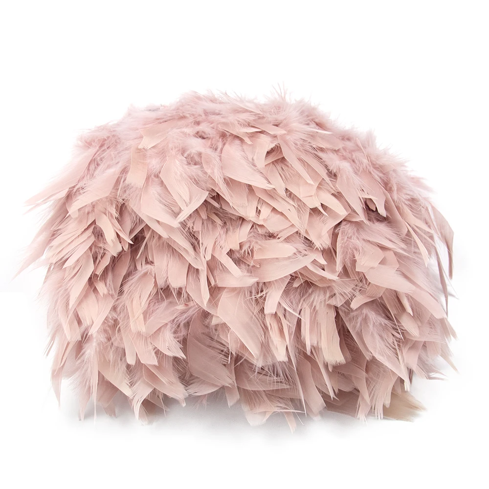 Натуральная окрашенная кожа розовый Фазан страусиные искусственные перья лента
