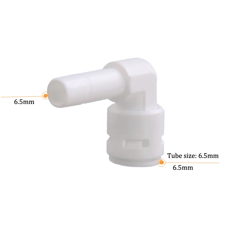 

1/4'' quick connector elbow fitting 90 degree connectors L type 2 points quick connect elbow water purifier accessories