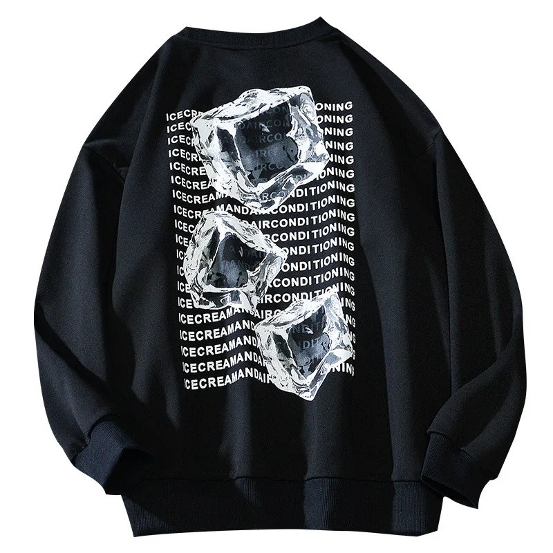 

Autumn New Ice Cutes Printed Sweatshirts For Men Street Art Style Hip Hop Fashion Women Sweater Leisure Oversize Wear Clothing
