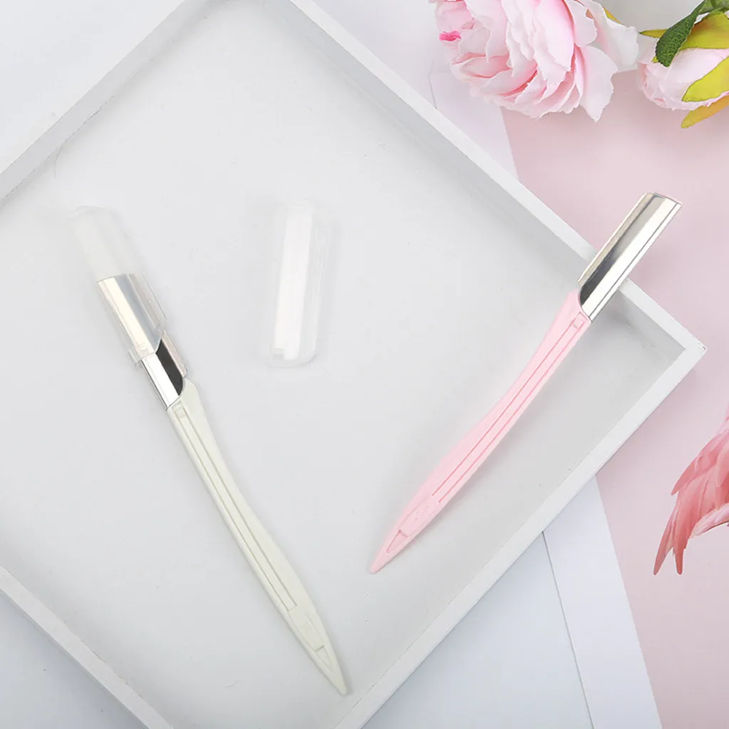 2 шт. на вынос бровей Бритва триммер для обрезки Портативный волосяной покров