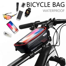 New Fashion Bike Bag Frame Front Top Tube Cycling Bag Waterproof Phone Case Touchscreen Bag MTB Pack Bicycle Accessories Bag New Fashion Bike Bag Frame Front Top Tube Cycling Bag Waterproof Phone Case Touchscreen Bag MTB Pack Bicycle Accessories Bag