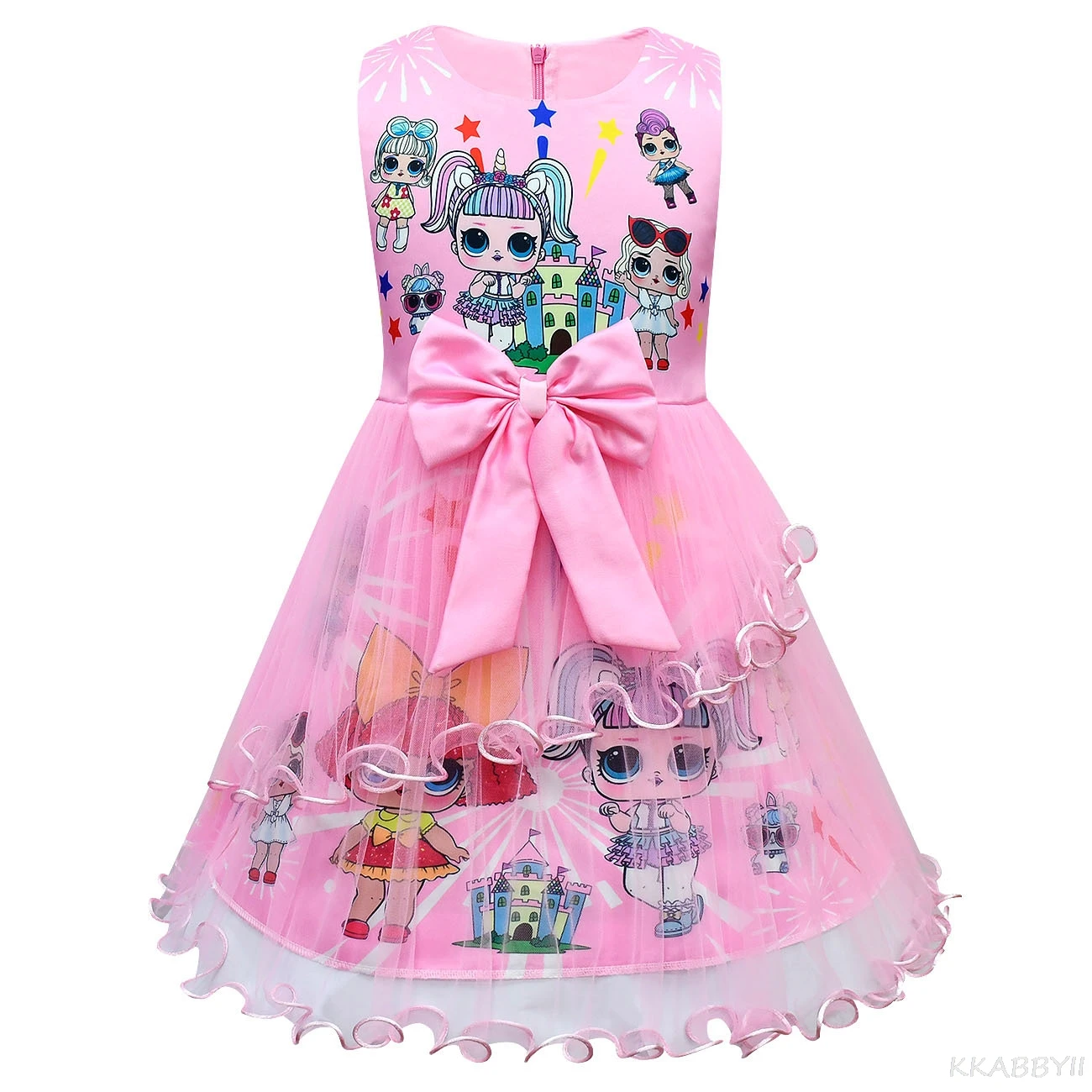 Платье-пачка для девочек с бантом на день рождения | Детская одежда и обувь