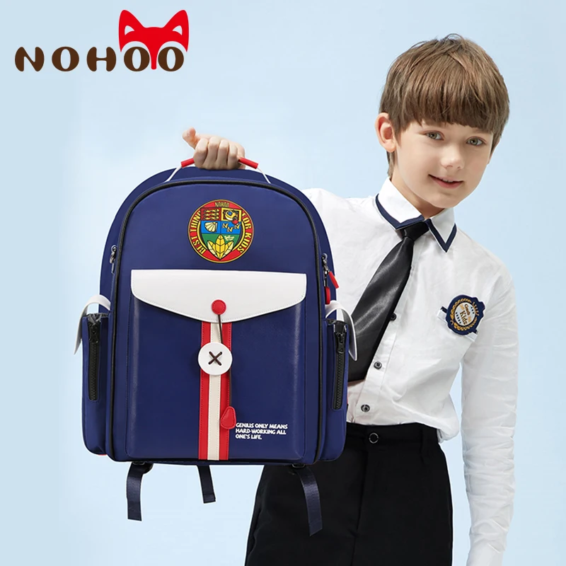 

NOHOO Children School Bags for Boys Girls Primary School Backpack Orthopedic Waterproof Children Backpack for 6-12 Years