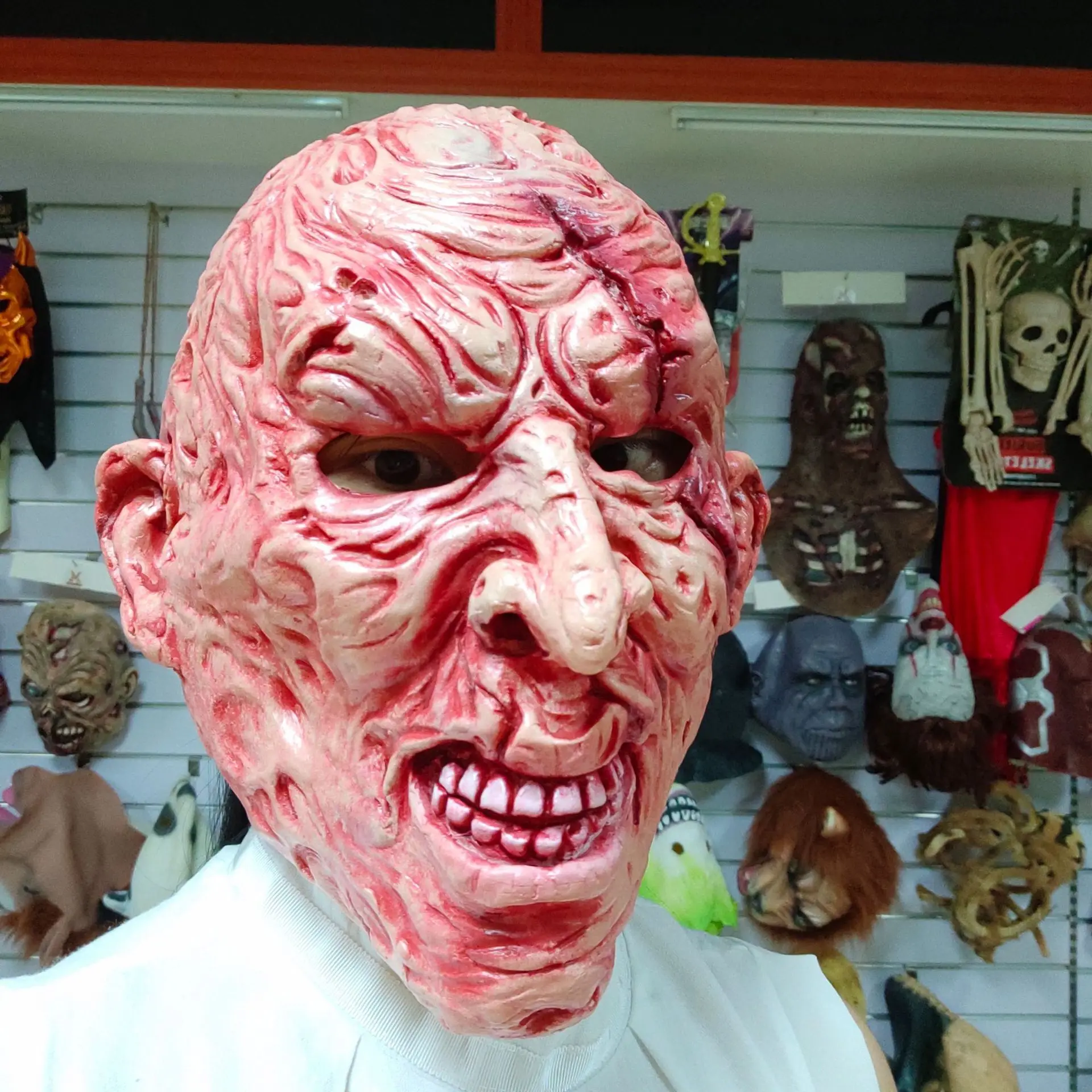 Фредди Крюгер маскарадные латексные маски костюмы костюм для взрослой вечеринки