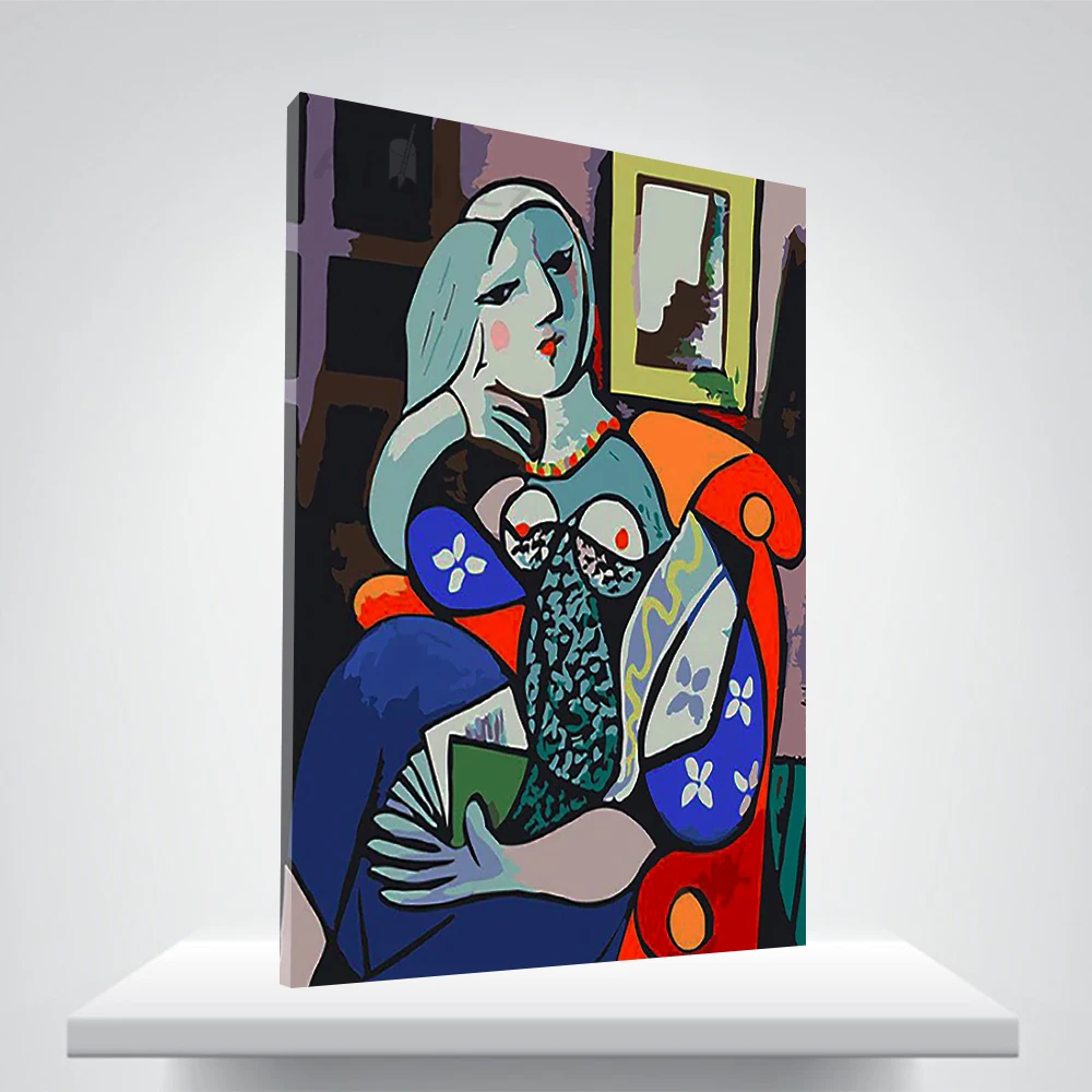 AILIZZ FDZ A(345) картина по номерам a woman with book in her hand|Картины номерам| |