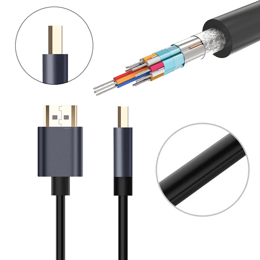 Лидер продаж HDMI4K HD кабель 0 5/1/2 m NewHDMI V2.0 3D 1080P Ethernet 4K 60 Гц-HDTV ЖК-дисплей светодиодный