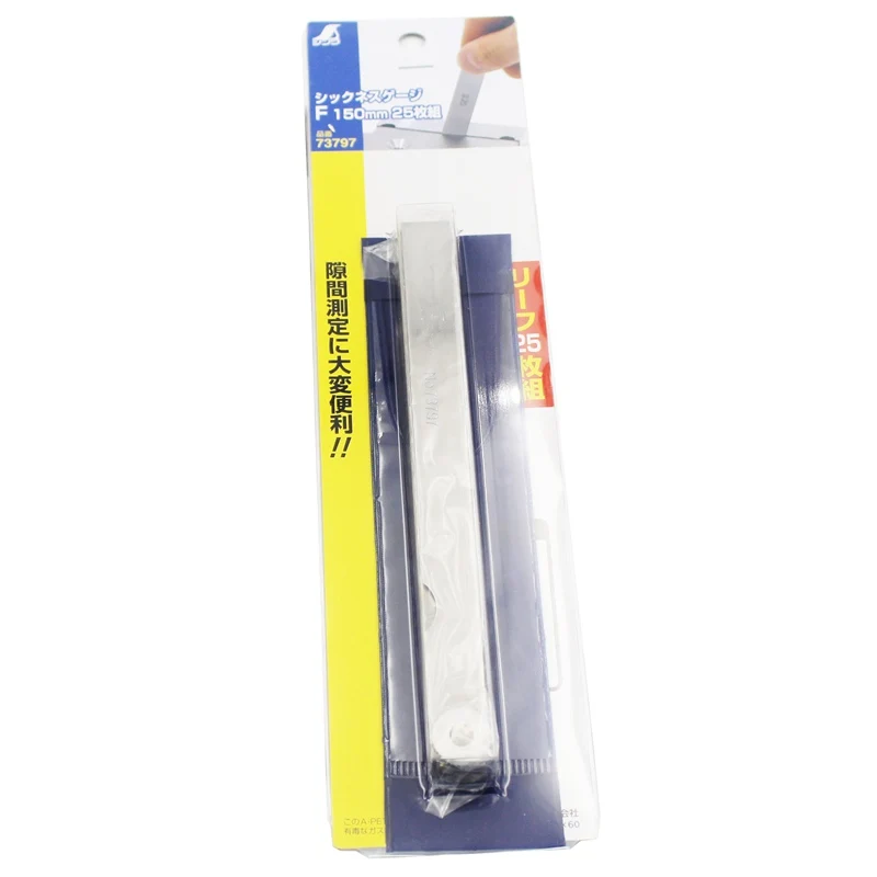 SHINWA Gap Thickness Ruler Feeler Gauge Steel High Precision 0.03-1.0mm 150mm 73797 | Инструменты