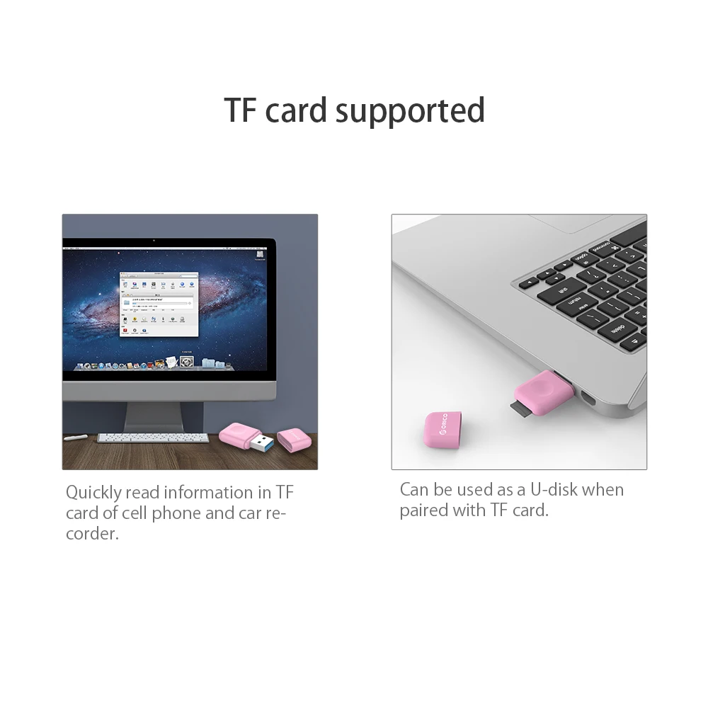 ORICO Универсальный Высокоскоростной USB 3 0 Micro SD кардридер мобильный телефон