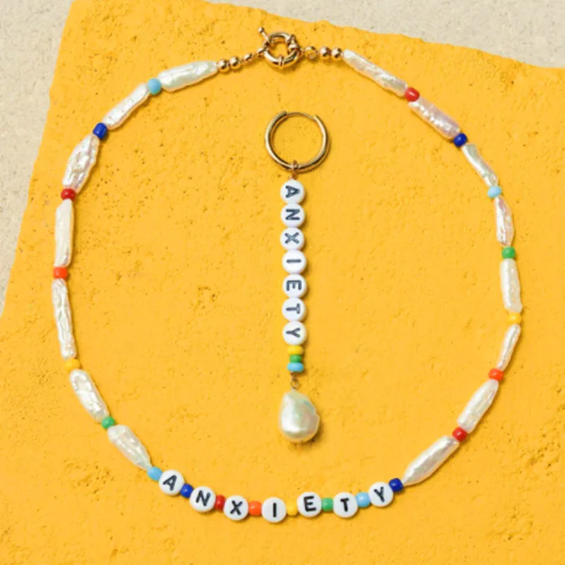 Ожерелье с подвеской из пресноводного жемчуга в стиле барокко | Украшения и