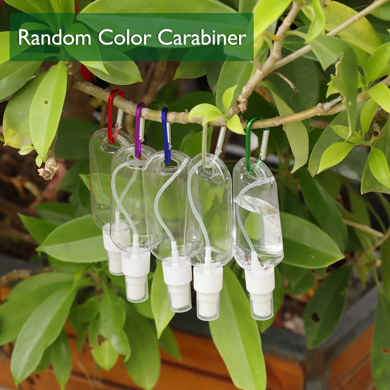 Дезинфицирующее средство для рук Герметичная Бутылка с карабином жидкости 1 7