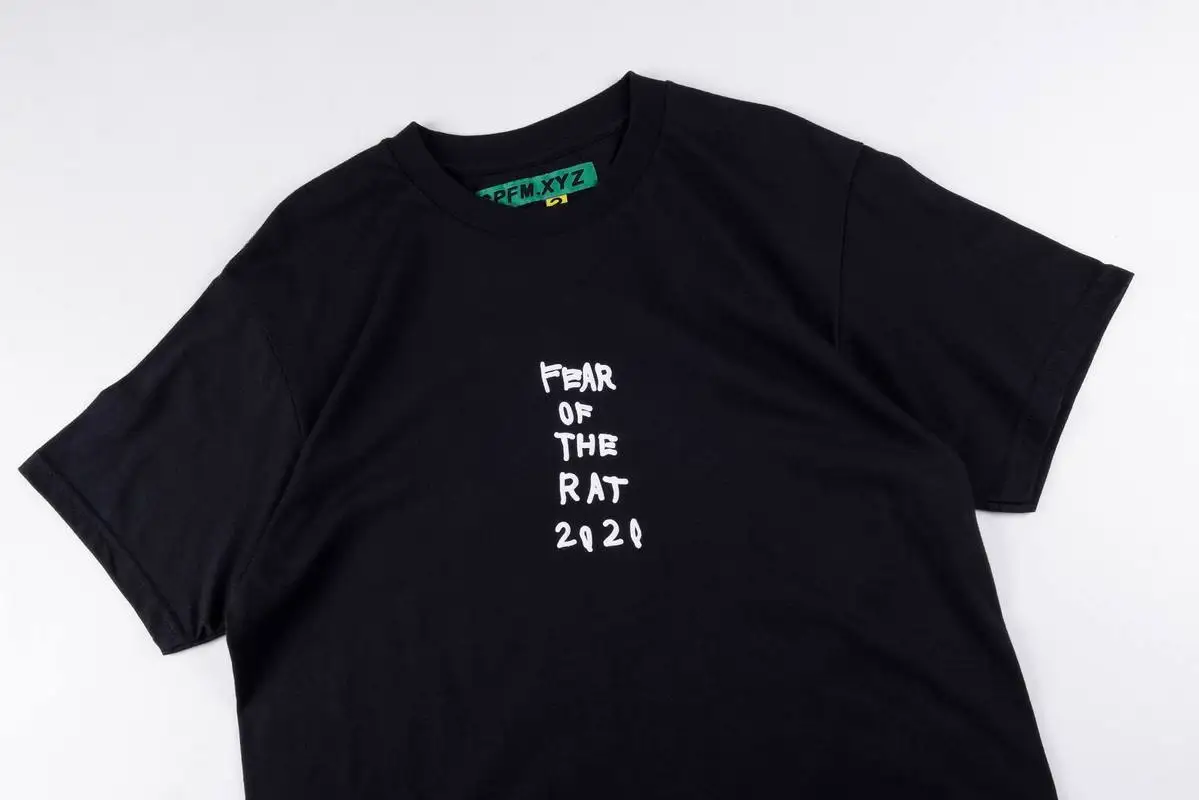 

20ss CPFM.XYZ T Shirt Jim Joe Fear of the Rat Best Quality men women CPFM.XYZ top Tees classical Kanye west CPFM.XYZ T-shirt