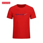 Мужская футболка с принтом логотипа, с изображением элона мускуса, тяжелого сокола Мужская хлопчатобумажная футболка, Марса, стармана, автомобиля