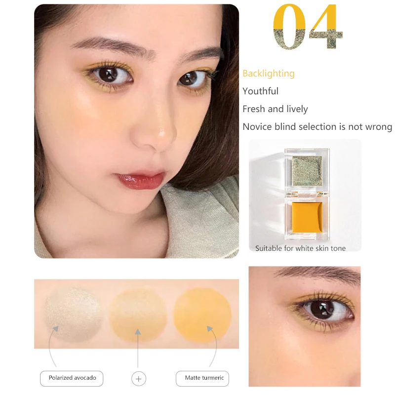 Формователь кубиков два цвета высокого качества блеск для губ Румяна Все в одном