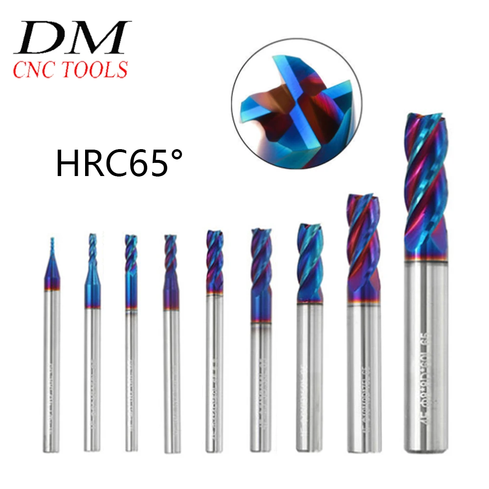 

Твердосплавные фрезы HRC65 с 4 канавками, 1 шт., 1/1, 5/2/2, 5/3/3, 5/4/5/6 мм, плоские концевые фрезы, фрезы, ЧПУ Инструменты для стали, нержавеющей стали
